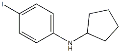 N-cyclopentyl-4-iodoaniline Struktur