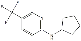 N-cyclopentyl-5-(trifluoromethyl)pyridin-2-amine Struktur