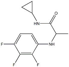 N-cyclopropyl-2-[(2,3,4-trifluorophenyl)amino]propanamide Struktur