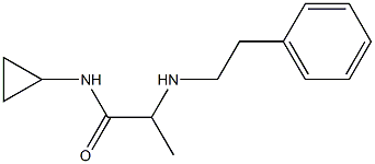 N-cyclopropyl-2-[(2-phenylethyl)amino]propanamide Struktur