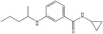 N-cyclopropyl-3-(pentan-2-ylamino)benzamide Struktur