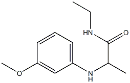 N-ethyl-2-[(3-methoxyphenyl)amino]propanamide Struktur