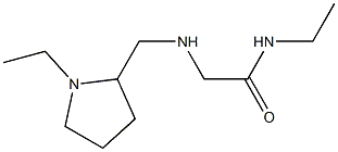 N-ethyl-2-{[(1-ethylpyrrolidin-2-yl)methyl]amino}acetamide Struktur