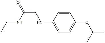 N-ethyl-2-{[4-(propan-2-yloxy)phenyl]amino}acetamide Struktur