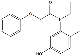 N-ethyl-N-(5-hydroxy-2-methylphenyl)-2-phenoxyacetamide Struktur