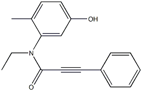 N-ethyl-N-(5-hydroxy-2-methylphenyl)-3-phenylprop-2-ynamide Struktur