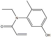 N-ethyl-N-(5-hydroxy-2-methylphenyl)prop-2-enamide Struktur