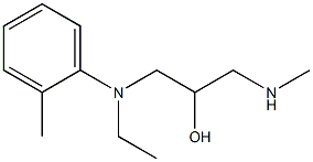 N-ethyl-N-[2-hydroxy-3-(methylamino)propyl]-2-methylaniline Struktur