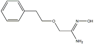 N'-hydroxy-2-(2-phenylethoxy)ethanimidamide Struktur