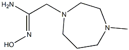 N'-hydroxy-2-(4-methyl-1,4-diazepan-1-yl)ethanimidamide Struktur