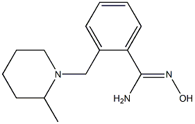 N'-hydroxy-2-[(2-methylpiperidin-1-yl)methyl]benzenecarboximidamide Struktur