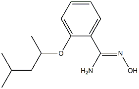 N'-hydroxy-2-[(4-methylpentan-2-yl)oxy]benzene-1-carboximidamide Struktur