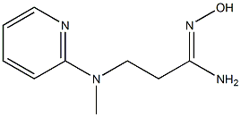 N'-hydroxy-3-[methyl(pyridin-2-yl)amino]propanimidamide Struktur