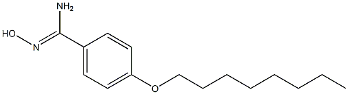 N'-hydroxy-4-(octyloxy)benzene-1-carboximidamide Struktur