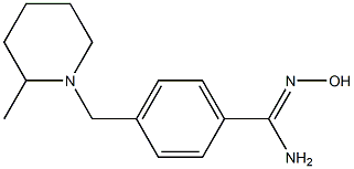 N'-hydroxy-4-[(2-methylpiperidin-1-yl)methyl]benzenecarboximidamide Struktur