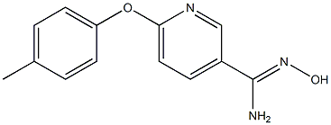 N'-hydroxy-6-(4-methylphenoxy)pyridine-3-carboximidamide Struktur