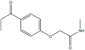 N-methyl-2-(4-propionylphenoxy)acetamide Struktur