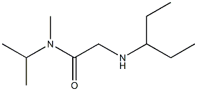 N-methyl-2-(pentan-3-ylamino)-N-(propan-2-yl)acetamide Struktur