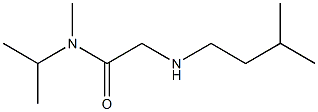 N-methyl-2-[(3-methylbutyl)amino]-N-(propan-2-yl)acetamide Struktur