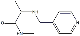 N-methyl-2-[(pyridin-4-ylmethyl)amino]propanamide Struktur