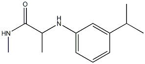 N-methyl-2-{[3-(propan-2-yl)phenyl]amino}propanamide Struktur