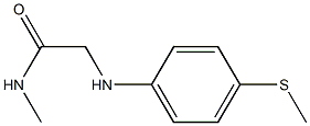 N-methyl-2-{[4-(methylsulfanyl)phenyl]amino}acetamide Struktur