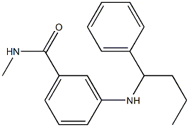 N-methyl-3-[(1-phenylbutyl)amino]benzamide Struktur