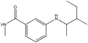 N-methyl-3-[(3-methylpentan-2-yl)amino]benzamide Struktur