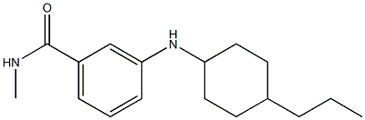 N-methyl-3-[(4-propylcyclohexyl)amino]benzamide Struktur