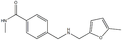 N-methyl-4-({[(5-methylfuran-2-yl)methyl]amino}methyl)benzamide Struktur