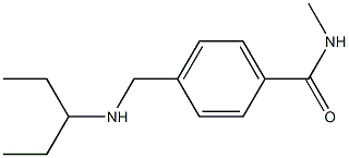 N-methyl-4-[(pentan-3-ylamino)methyl]benzamide Struktur