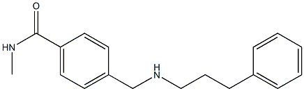 N-methyl-4-{[(3-phenylpropyl)amino]methyl}benzamide Struktur