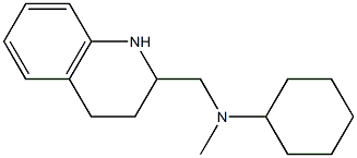 N-methyl-N-(1,2,3,4-tetrahydroquinolin-2-ylmethyl)cyclohexanamine Struktur