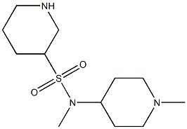 N-methyl-N-(1-methylpiperidin-4-yl)piperidine-3-sulfonamide Struktur