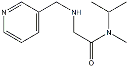 N-methyl-N-(propan-2-yl)-2-[(pyridin-3-ylmethyl)amino]acetamide Structure