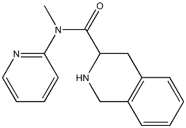 N-methyl-N-(pyridin-2-yl)-1,2,3,4-tetrahydroisoquinoline-3-carboxamide Struktur