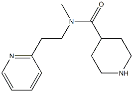 N-methyl-N-[2-(pyridin-2-yl)ethyl]piperidine-4-carboxamide Struktur