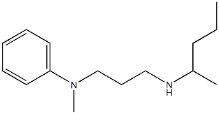 N-methyl-N-[3-(pentan-2-ylamino)propyl]aniline Structure