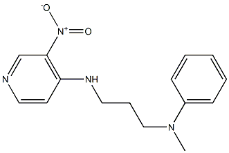 N-methyl-N-{3-[(3-nitropyridin-4-yl)amino]propyl}aniline Struktur