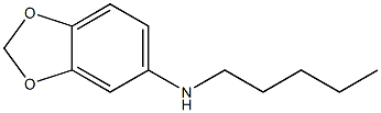 N-pentyl-2H-1,3-benzodioxol-5-amine Struktur