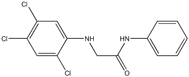 N-phenyl-2-[(2,4,5-trichlorophenyl)amino]acetamide Struktur