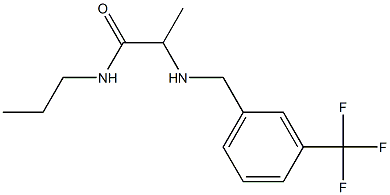 N-propyl-2-({[3-(trifluoromethyl)phenyl]methyl}amino)propanamide Struktur