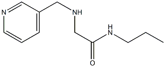 N-propyl-2-[(pyridin-3-ylmethyl)amino]acetamide Struktur