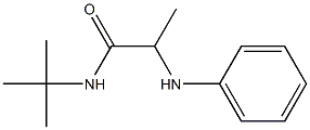 N-tert-butyl-2-(phenylamino)propanamide Struktur