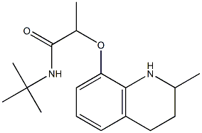 N-tert-butyl-2-[(2-methyl-1,2,3,4-tetrahydroquinolin-8-yl)oxy]propanamide Struktur