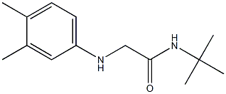 N-tert-butyl-2-[(3,4-dimethylphenyl)amino]acetamide Struktur