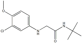 N-tert-butyl-2-[(3-chloro-4-methoxyphenyl)amino]acetamide Struktur