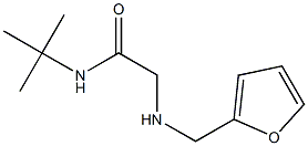 N-tert-butyl-2-[(furan-2-ylmethyl)amino]acetamide Struktur