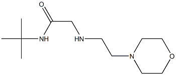 N-tert-butyl-2-{[2-(morpholin-4-yl)ethyl]amino}acetamide Struktur