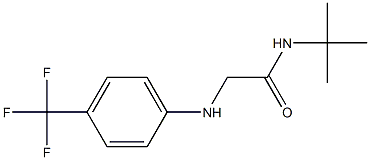 N-tert-butyl-2-{[4-(trifluoromethyl)phenyl]amino}acetamide Struktur